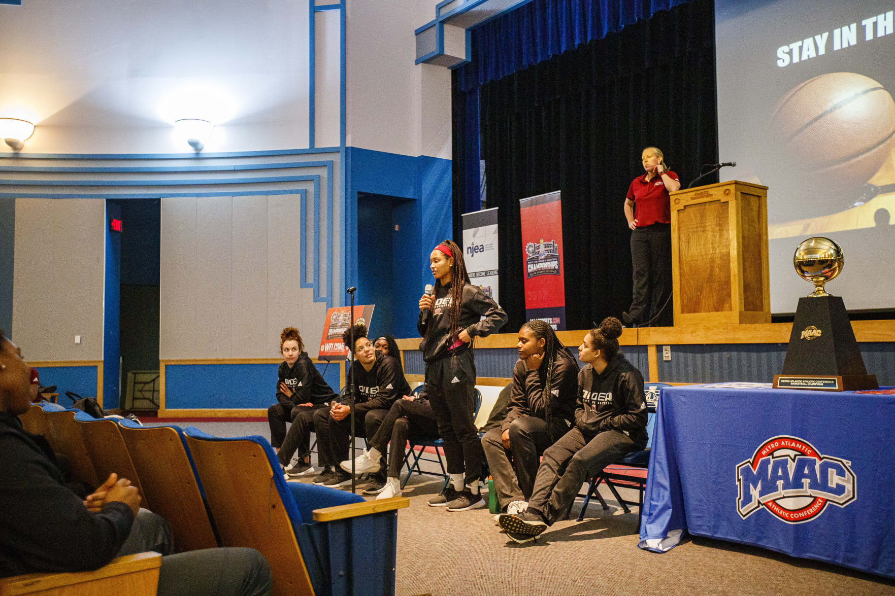 Rider University Women’s basketball visits Atlantic City High Schoo